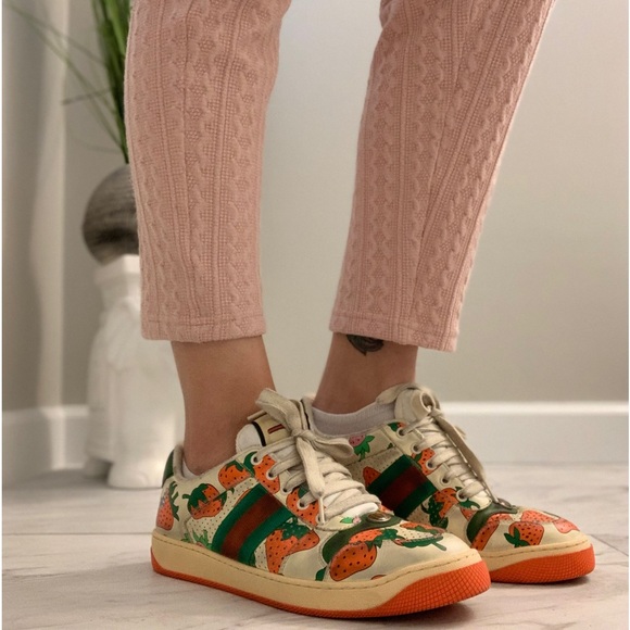 Gucci strawberry ๐ screener Sneakers size 40 - Picture 13 of 15